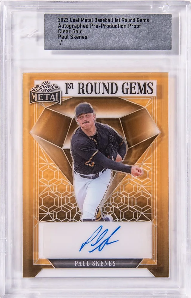 2023 Leaf Metal Round Gems Baseball #1st card image