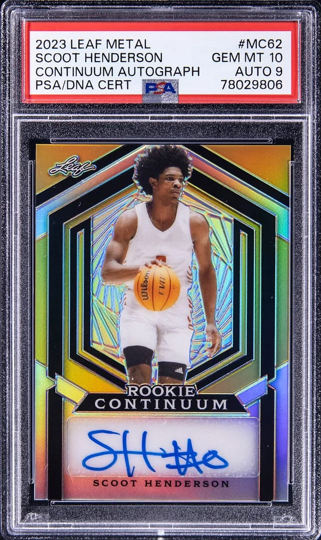 2023 Leaf Metal Scoot Henderson Continuum Autograph #MC62 card image