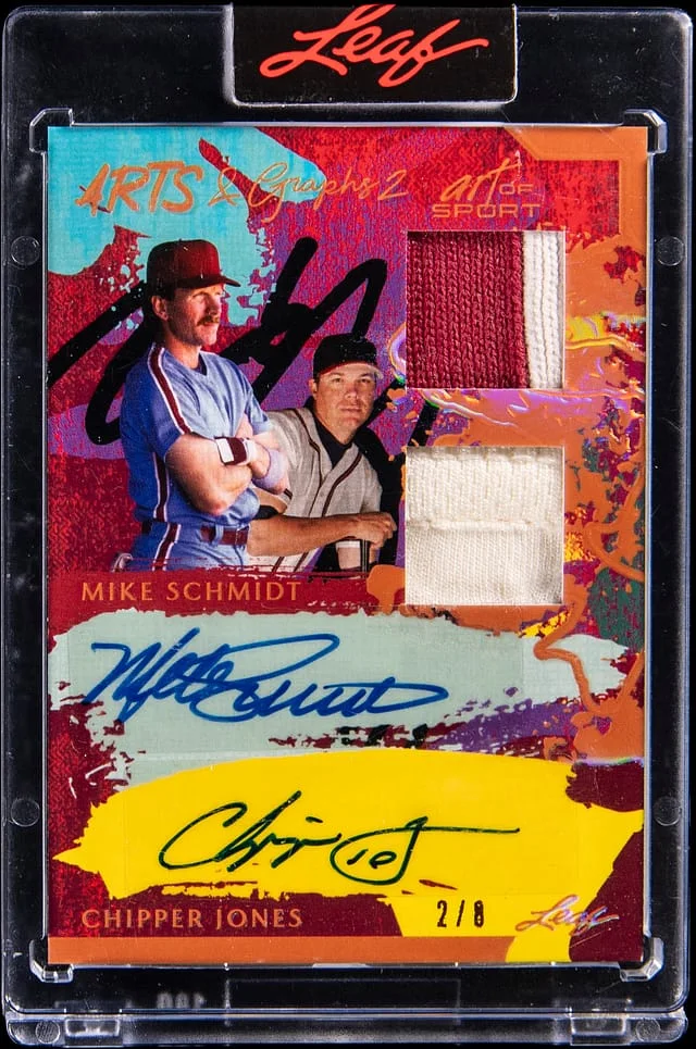 2023 Leaf Mike Schmidt/Chipper Jones Arts & Graphs 2 #AG2-5 card image