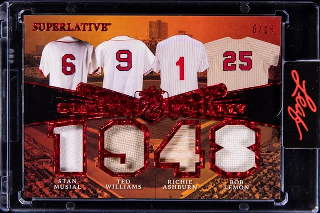 2023 Leaf Musial/Williams/Ashburn/Lemon Superlative Season In The Sun #STS-7 card image