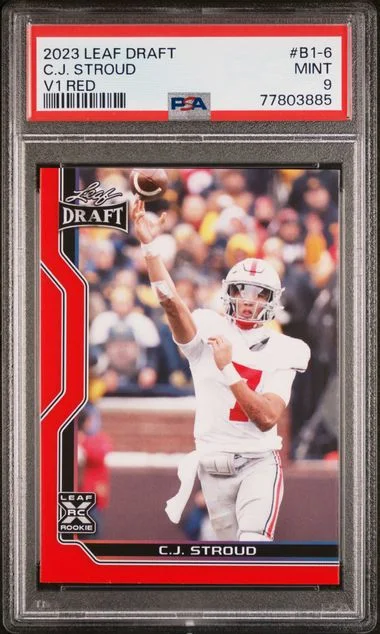 2023 Leaf Red B1-6 C.J. Stroud Draft #V1 card image
