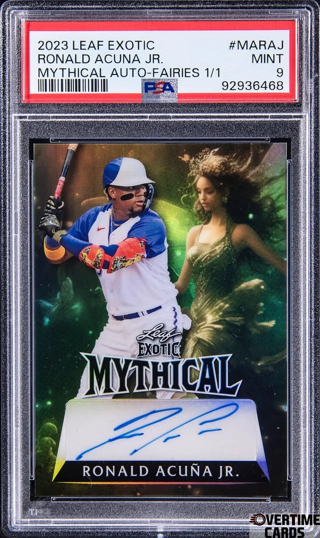 2023 Leaf Ronald Acuna Jr. Exotic Mythical Autograph-Fairies #MARAJ card image
