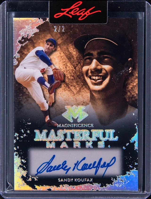 2023 Leaf Sandy Koufax Magnificence Masterful Marks Autograph Silver #MAM-SK card image
