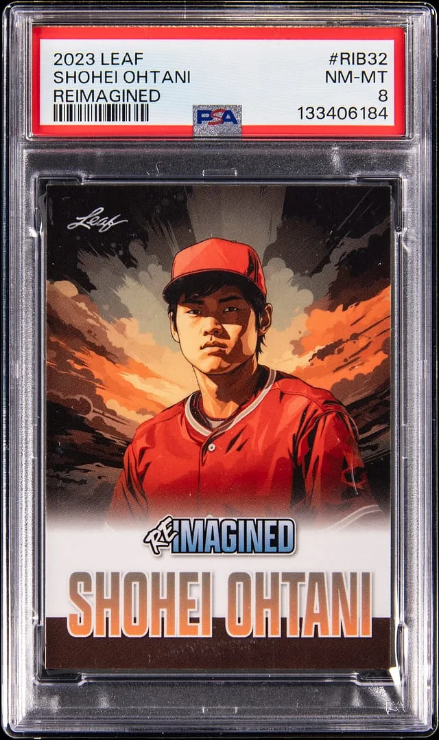 2023 Leaf Shohei Ohtani (/917) Reimagined #RIB-32 card image