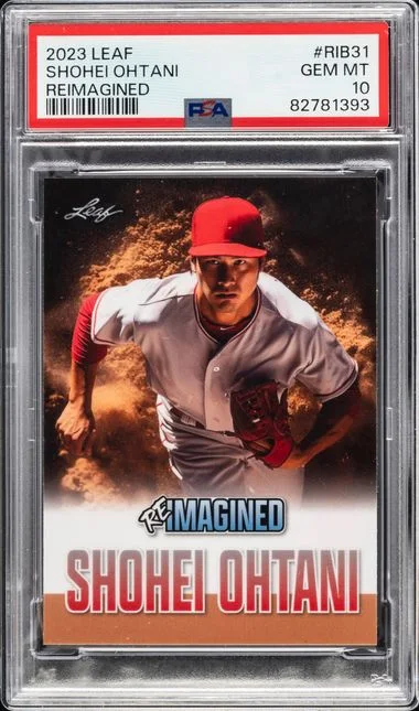 2023 Leaf Shohei Ohtani Reimagined #RIB31 card image