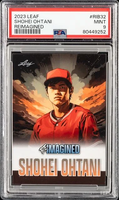 2023 Leaf Shohei Ohtani Reimagined #RIB32 card image