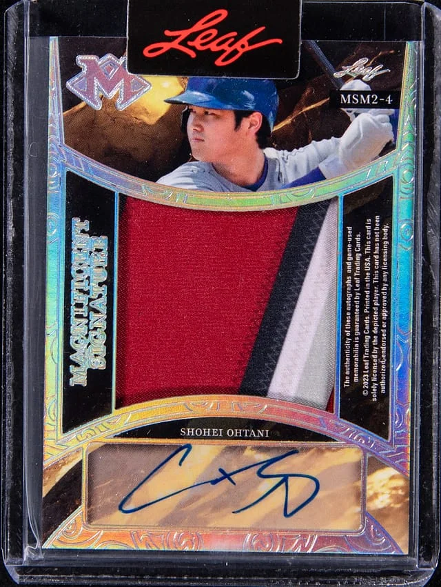 2023 Leaf Shohei Ohtani/Ichiro Magnificent Signature Memorabilia 2 #MSM2-1 card image