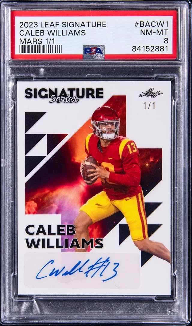 2023 Leaf Signature Series Caleb Williams Mars #BA-CW1 card image