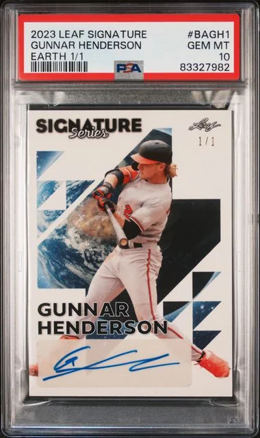 2023 Leaf Signature Series Gunnar Henderson #BAGH1 card image