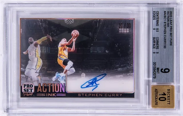 2023 Leaf Stephen Curry Pro Set Pure Action Ink #AI-SC1 card image