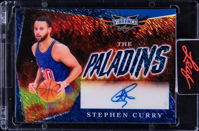 2023 Leaf Stephen Curry Vibrance The Paladins Autograph 1/1 #TP-SC1 card image
