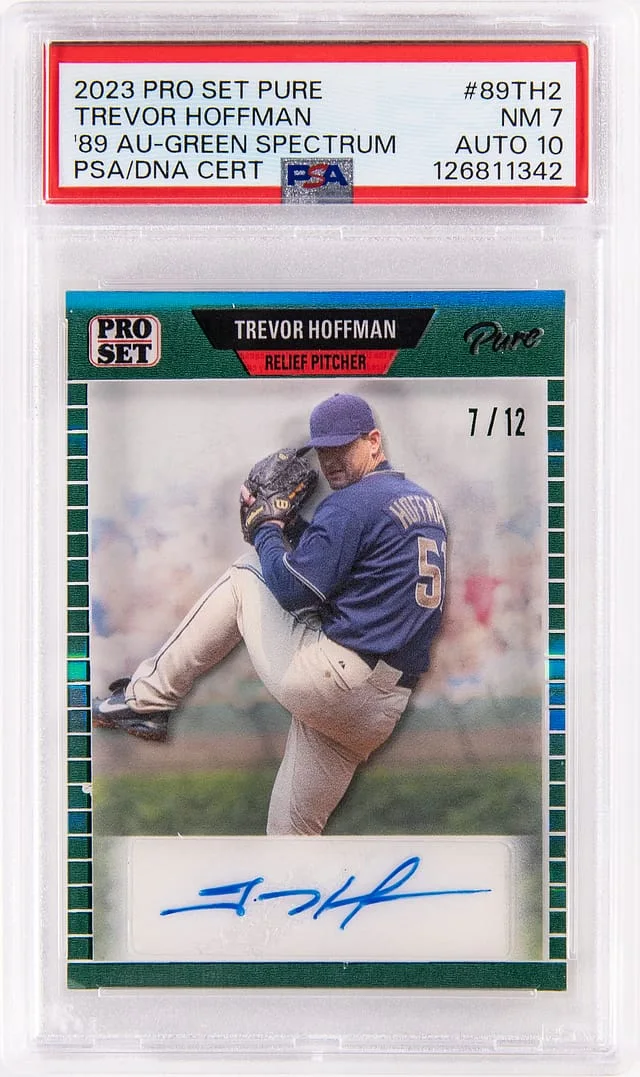 2023 Leaf Trevor Hoffman Pro Set Pure '89 Autograph Spectrum #89-TH2 card image