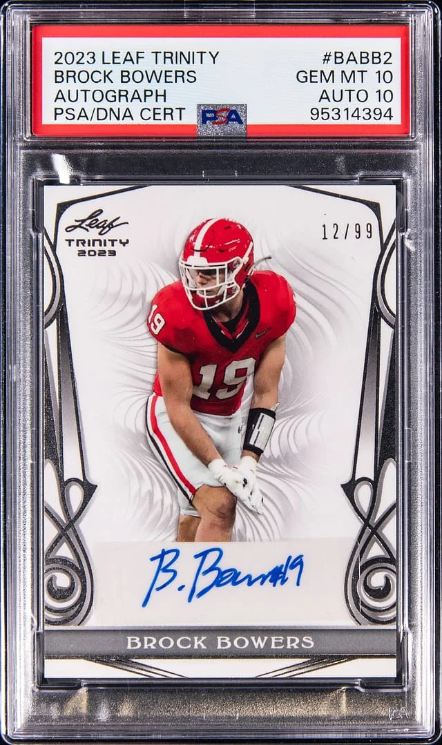 2023 Leaf Trinity Brock Bowers Autograph #BA-BB2 card image