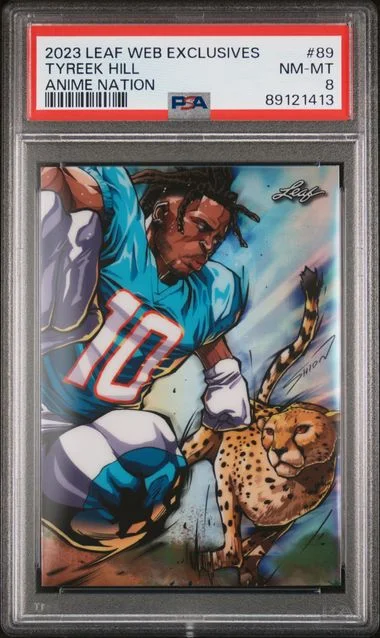 2023 Leaf Tyreek Hill Web Exclusives Anime Nation #89 card image