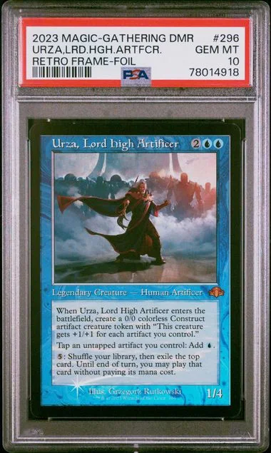 2023 Magic The Gathering Dominaria Remastered Retro Frame Foil Urza, Lord High Artificer #296 card image