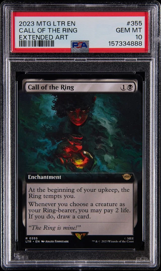 2023 Magic: The Gathering Lord of the Rings Extended Art Call of the Ring #355 card image
