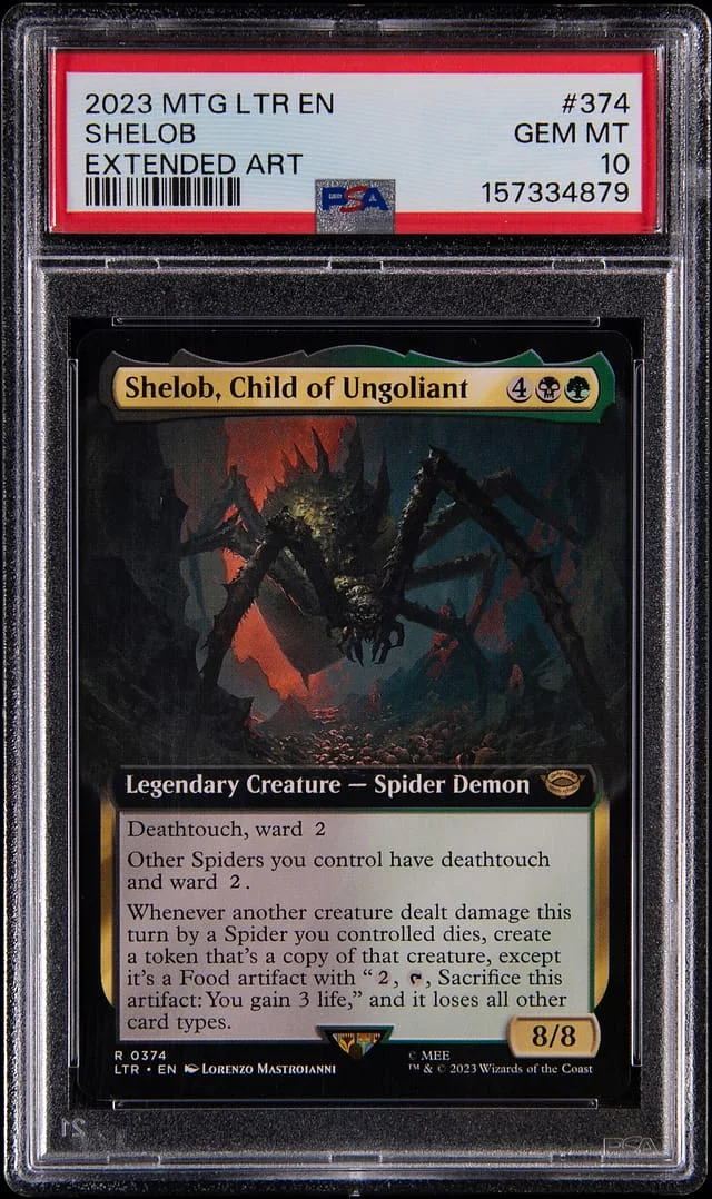 2023 Magic: The Gathering Lord of the Rings Extended Art Shelob #374 card image
