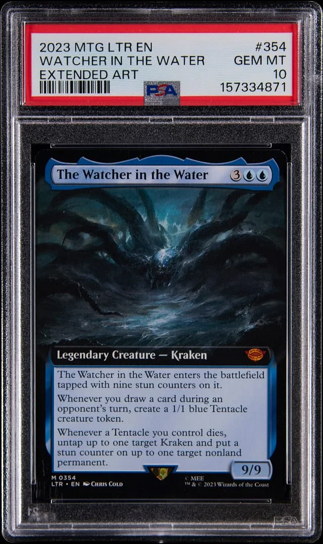 2023 Magic: The Gathering Lord of the Rings Extended Art Watcher in the Water #354 card image