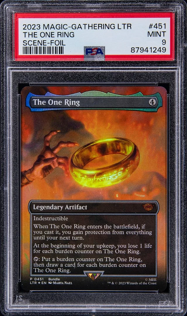 2023 Magic: The Gathering Lord of the Rings Scene Foil The One Ring #451 card image