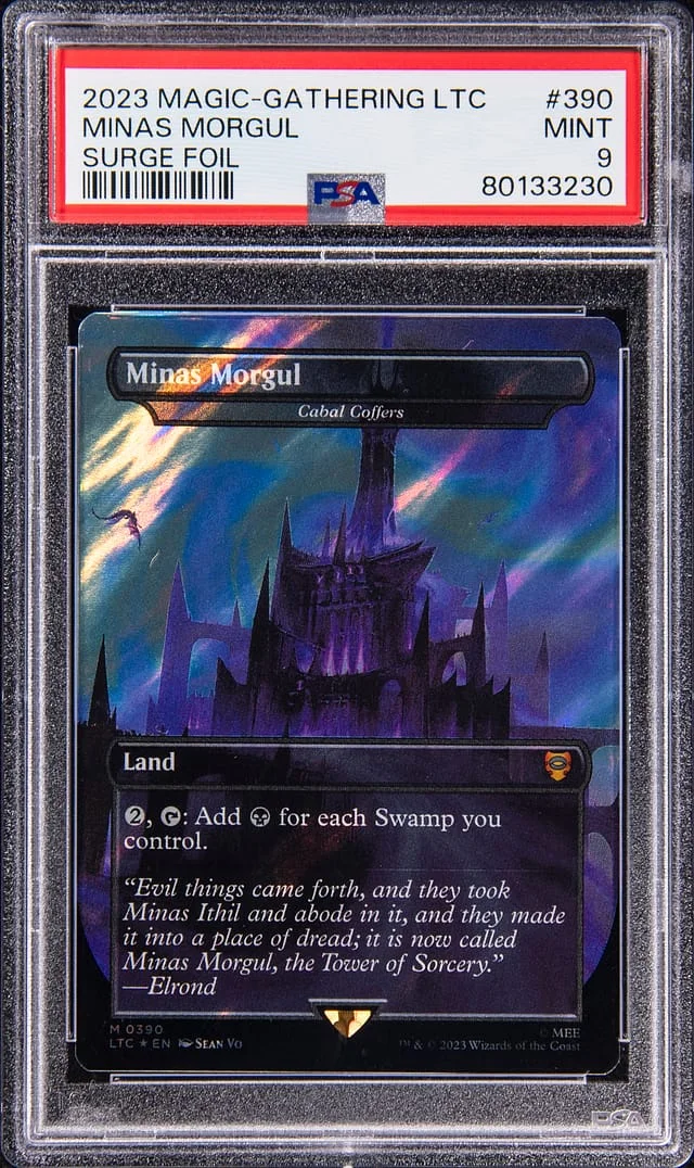 2023 Magic: The Gathering Lord of the Rings Surge Foil Minas Morgul #390 card image