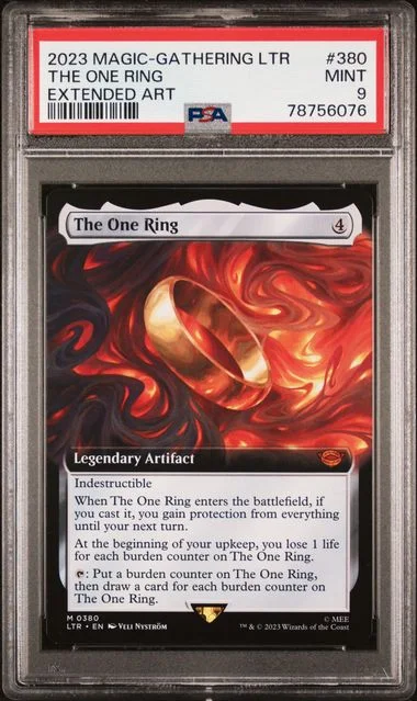 2023 Magic The Gathering Lord of the Rings Tales Of Middle-Earth Extended Art The One Ring #380 card image