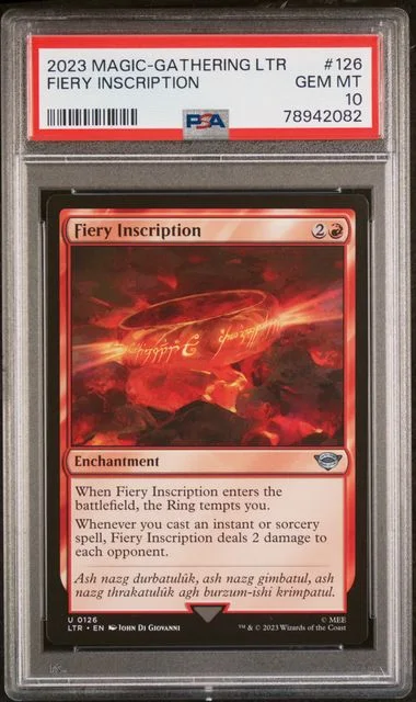 2023 Magic The Gathering Lord of the Rings Tales Of Middle-Earth Fiery Inscription #126 card image