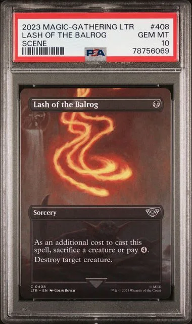 2023 Magic The Gathering Lord of the Rings Tales Of Middle-Earth Scene Lash Of The Balrog #408 card image