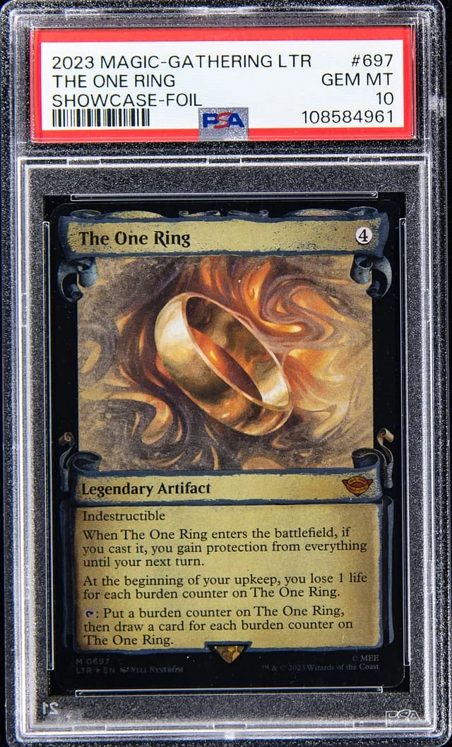 2023 Magic: The Gathering Lord of the Rings: Tales of Middle-earth Showcase Foil The One Ring #697 card image