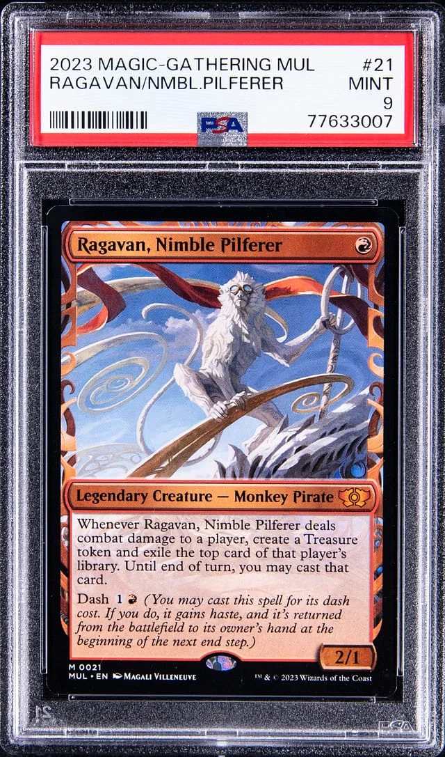 2023 Magic The Gathering Magali Villeneuve Ragavan, Nimble Pilferer #21 card image