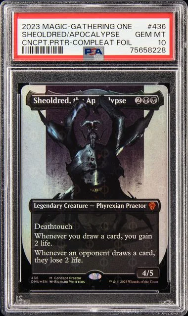 2023 Magic The Gathering Phyrexia: All Will Be One Concept Praetor-Compleat Foil Sheoldred, The Apocalypse #436 card image