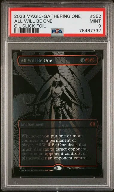 2023 Magic The Gathering Phyrexia: All Will Be One Oil Slick Foil All Will Be One #352 card image