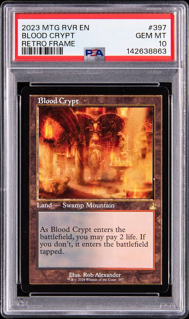 2023 Magic: The Gathering Ravnica Remastered Retro Frame Blood Crypt #397 card image