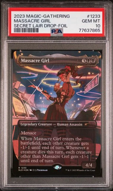 2023 Magic The Gathering Secret Lair Drop Foil Massacre Girl #1233 card image