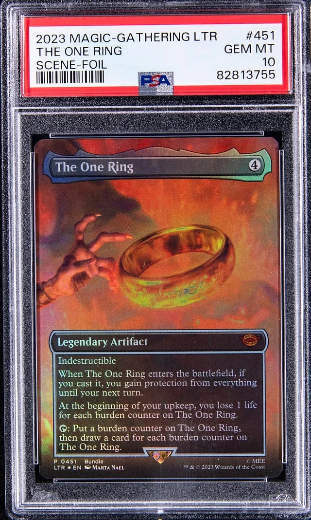2023 Magic The Gathering Tales Of Middle-Earth Scene-Foil The One Ring #451 card image