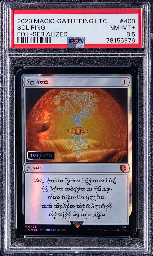 2023 Magic: The Gathering Tales of Middle-Earth Serialized Foil Sol Ring #408 card image