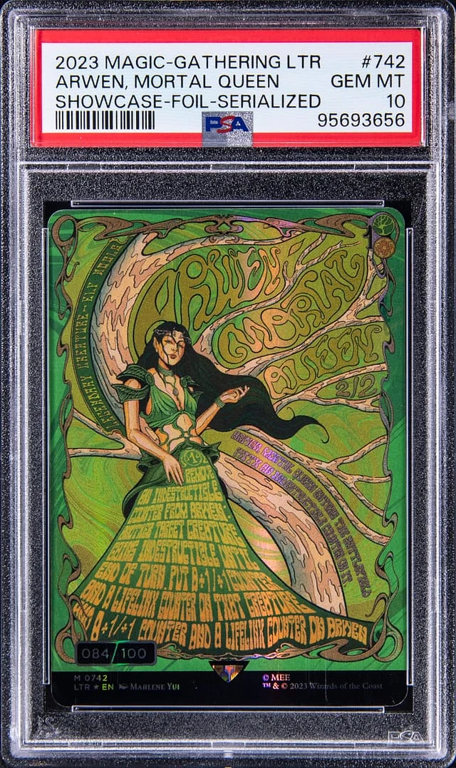 2023 Magic: The Gathering The Lord of The Rings Showcase Foil Serialized Arwen, Mortal Queen #742 card image