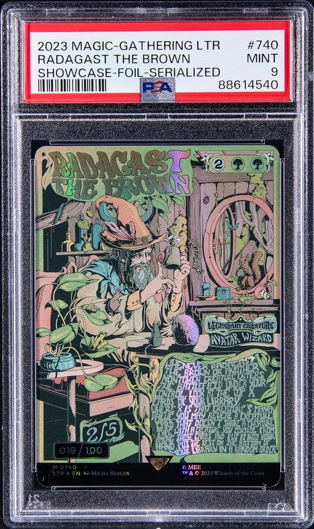 2023 Magic The Gathering: The Lord of The Rings Tales of Middle-earth Showcase Foil Serialized Radagast The Brown #740 card image