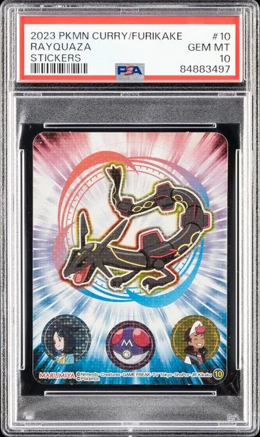 2023 Marumiya Pokemon Curry/Furikake Stickers Rayquaza #10 card image