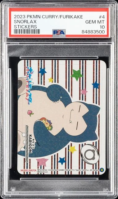 2023 Marumiya Pokemon Curry/Furikake Stickers Snorlax #4 card image