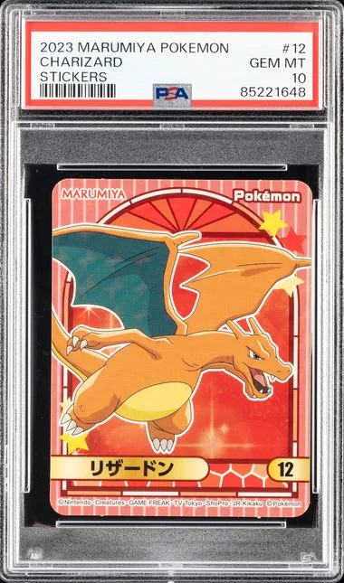2023 Marumiya Pokemon Stickers Charizard #12 card image
