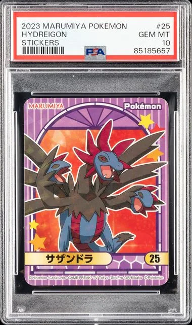 2023 Marumiya Pokemon Stickers Hydreigon #25 card image