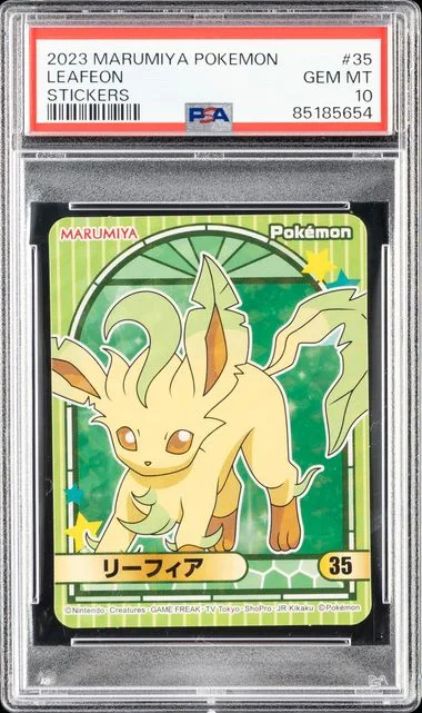 2023 Marumiya Pokemon Stickers Leafeon #35 card image