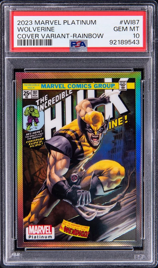 2023 Marvel Platinum Cover Variant Rainbow Wolverine #WI87 card image