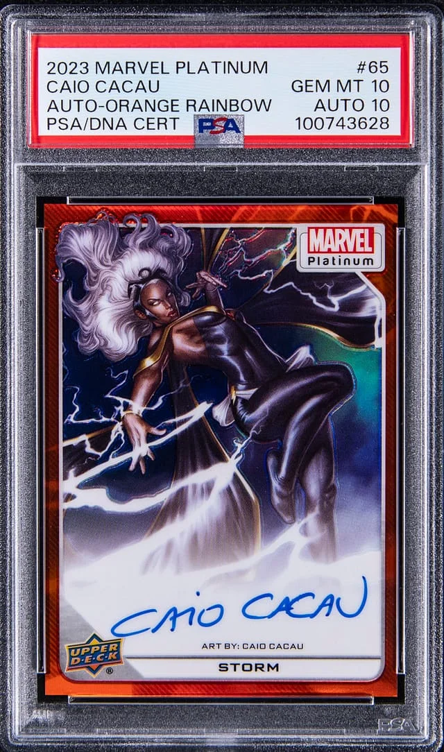2023 Marvel Platinum Orange Rainbow Storm, #65 card image