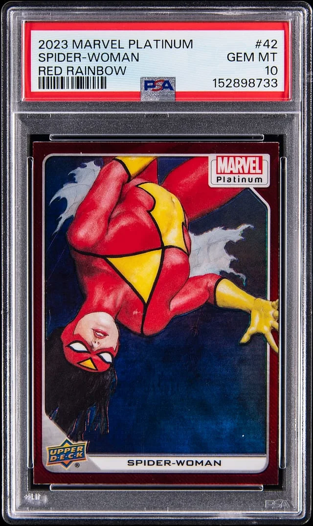 2023 Marvel Platinum Red Rainbow Spider-Woman #42 card image