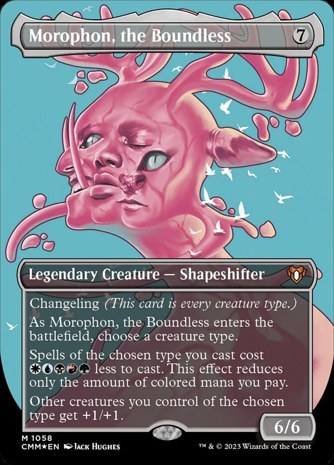 2023 Commander Masters Morophon, the Boundless mythic #1058 mythic card image