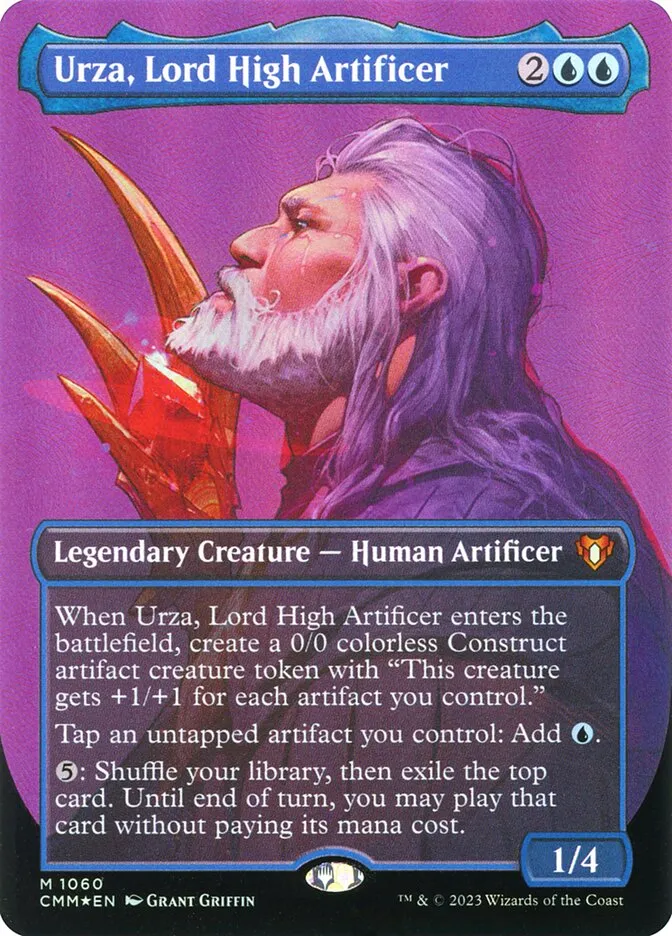 2023 Commander Masters Urza, Lord High Artificer #1060 mythic card image