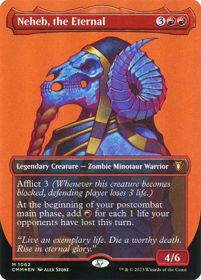 2023 Commander Masters Neheb, the Eternal #1062 mythic card image