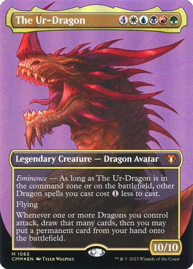 2023 Commander Masters The Ur-Dragon #1065 mythic card image