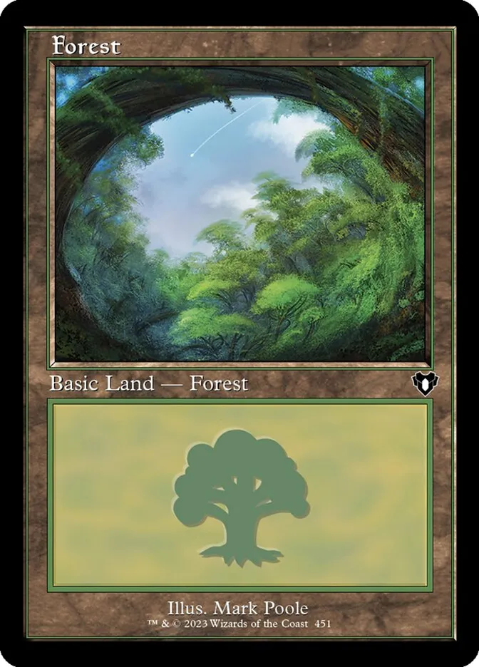 2023 Commander Masters Forest common #451 common card image